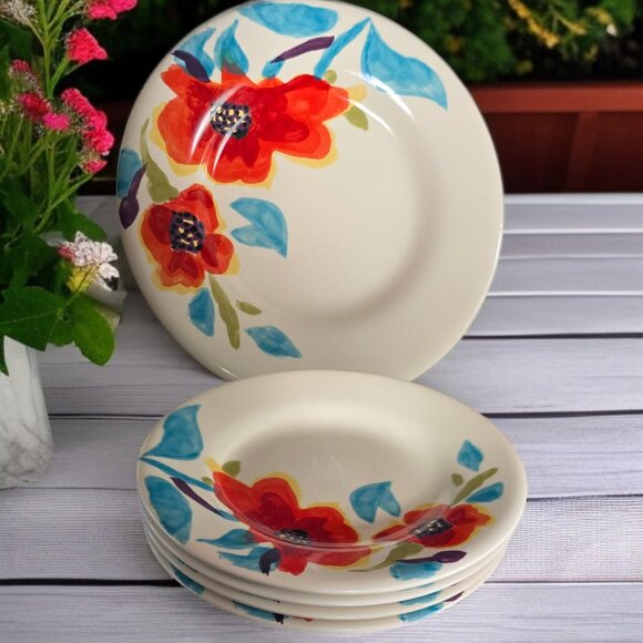 TABLE TOP GALLERY "ALLISSA" 4QTY Salad Plates - Picture 1 of 6